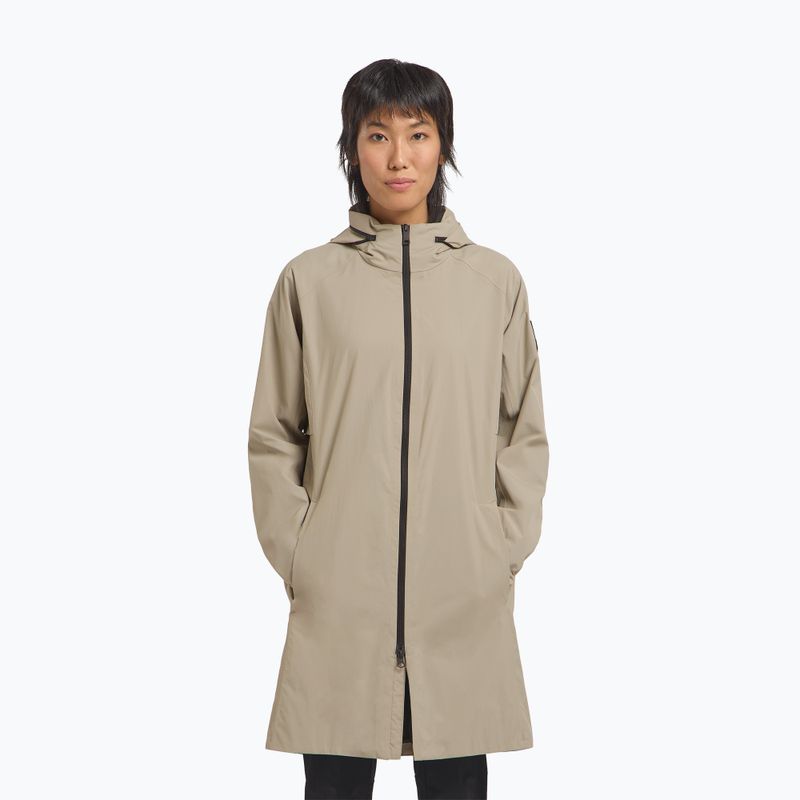 Jack Wolfskin Wellse stone women's rain coat