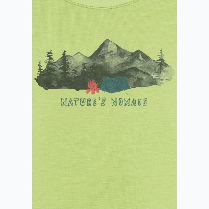 Children's T-shirt Jack Wolfskin Hiking Graphic T print cool matcha 8