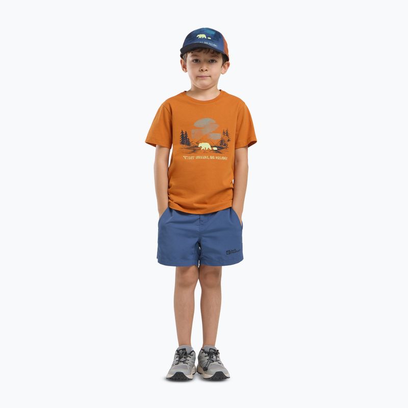 Jack Wolfskin children's t-shirt Graphic Cotton T print soft amber 2