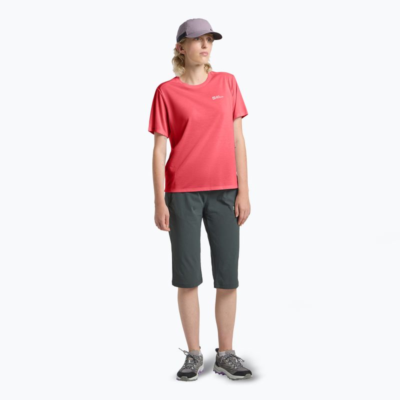 Jack Wolfskin women's trekking t-shirt Vonnan sunset coral 2