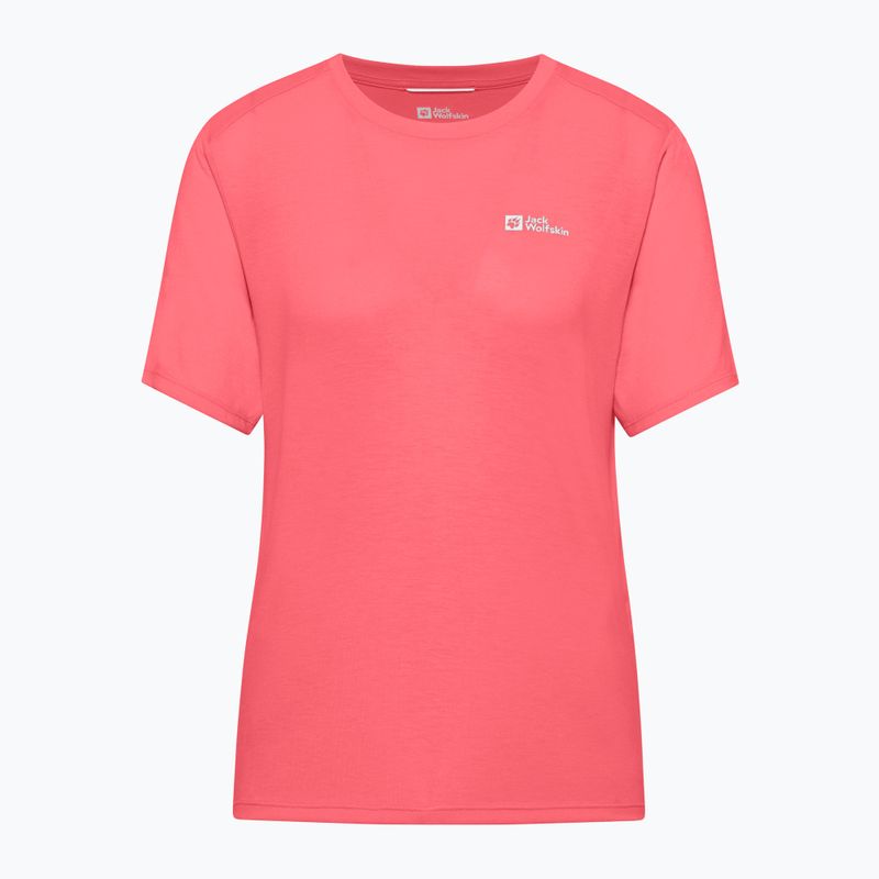 Jack Wolfskin women's trekking t-shirt Vonnan sunset coral 5