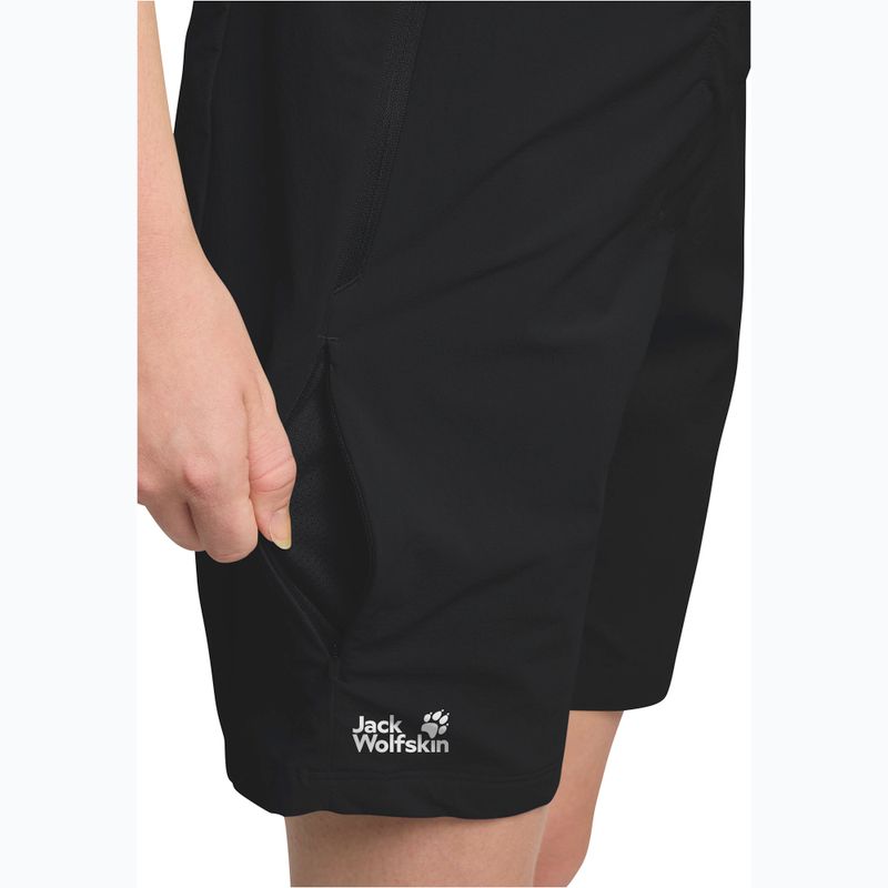 Jack Wolfskin women's trekking shorts Hikeout black 6