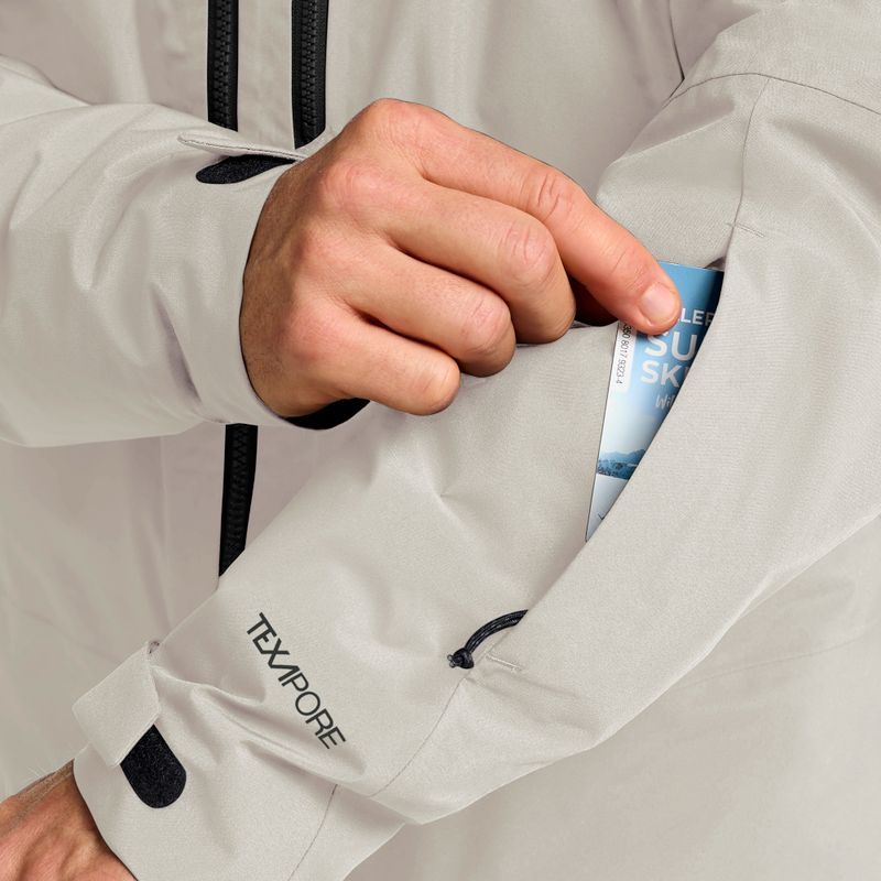 Men's ski jacket Jack Wolfskin Flowline Pro 2L Ins pale sand 8