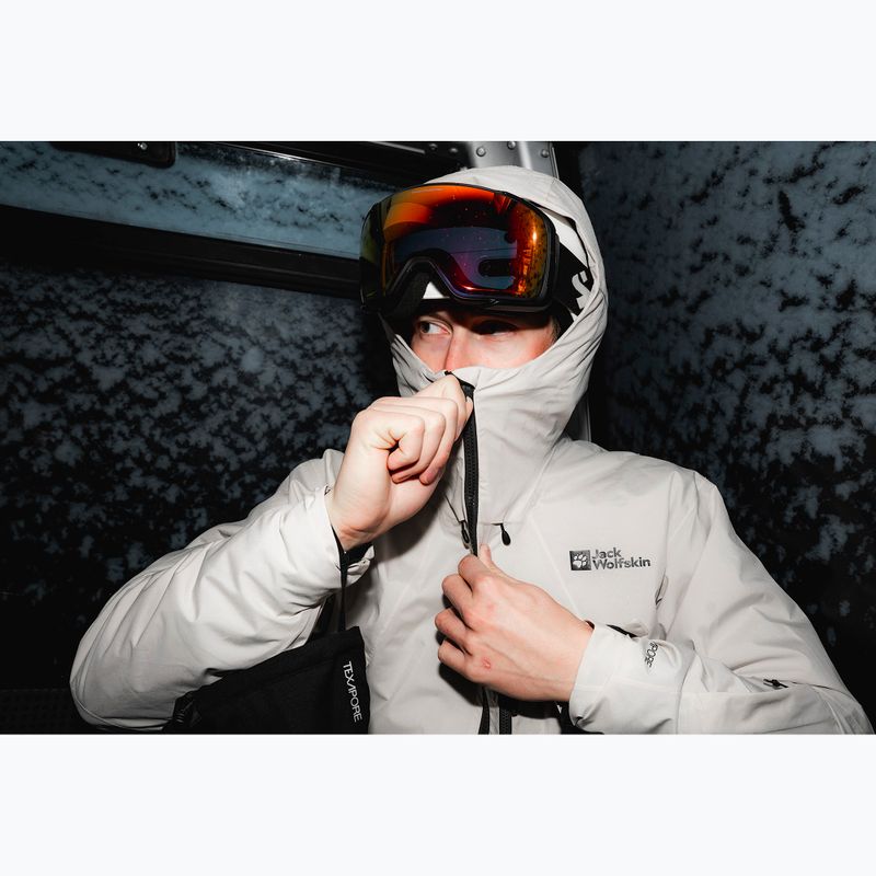 Men's ski jacket Jack Wolfskin Flowline Pro 2L Ins pale sand 15