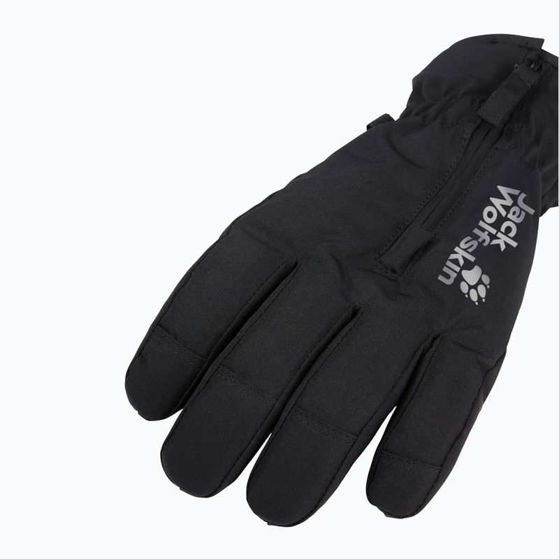 Children's trekking gloves Jack Wolfskin Easy Zip black 4