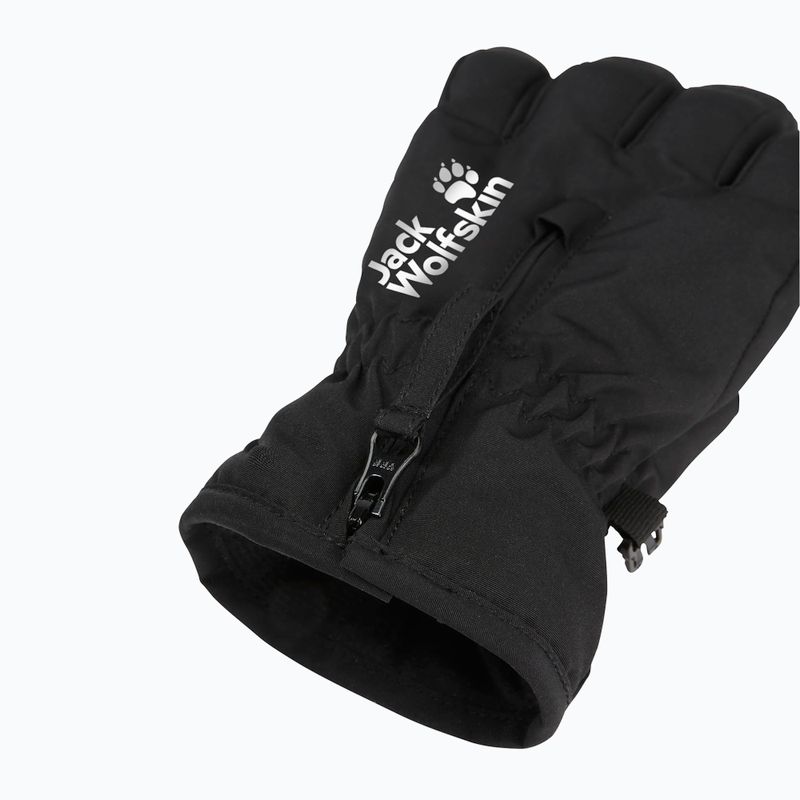 Children's trekking gloves Jack Wolfskin Easy Zip black 5