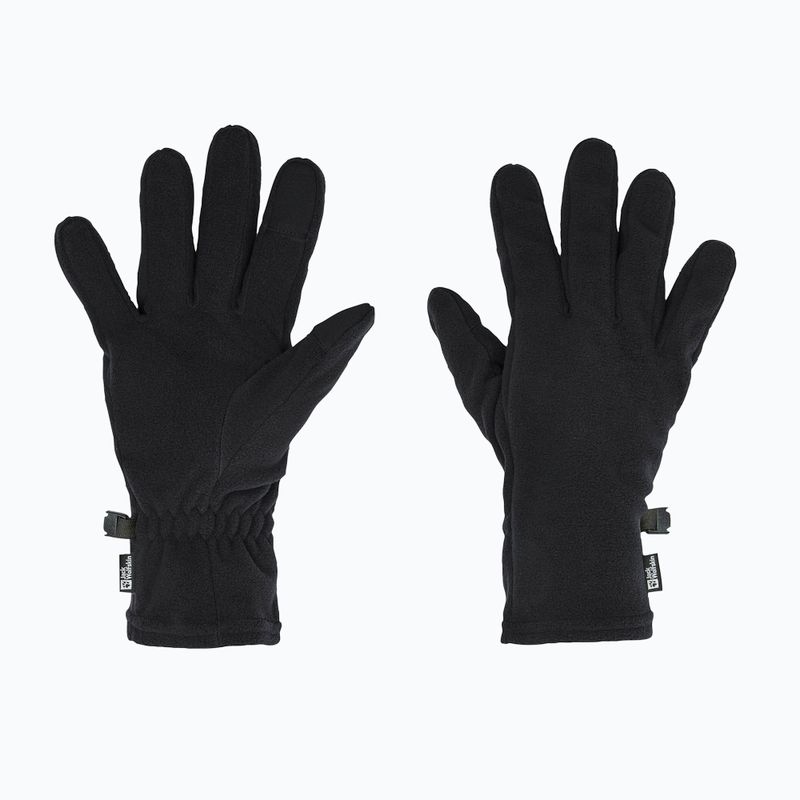 Trekking gloves Jack Wolfskin Real Stuff black 2