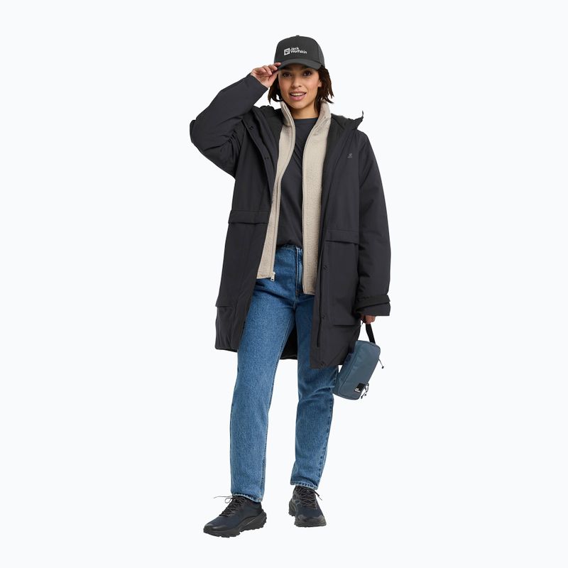 Women's insulated jacket Jack Wolfskin Wintertide black 2