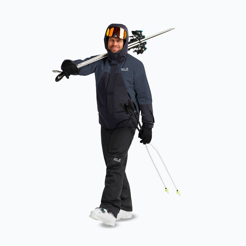 Men's ski jacket Jack Wolfskin Flowline 2L Ins midnight sky 2