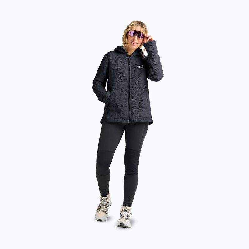 Women's fleece sweatshirt Jack Wolfskin Cradle Mountain Pile Full Zip phantom 2