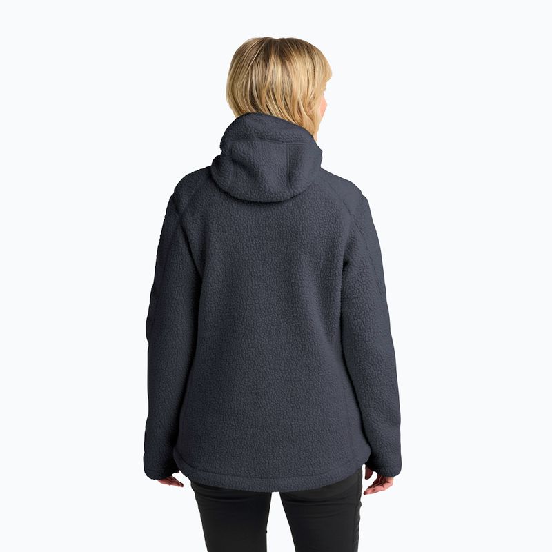 Women's fleece sweatshirt Jack Wolfskin Cradle Mountain Pile Full Zip phantom 3