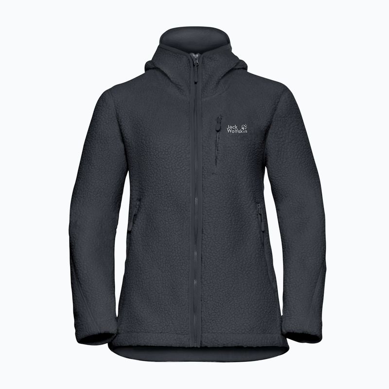 Women's fleece sweatshirt Jack Wolfskin Cradle Mountain Pile Full Zip phantom 7