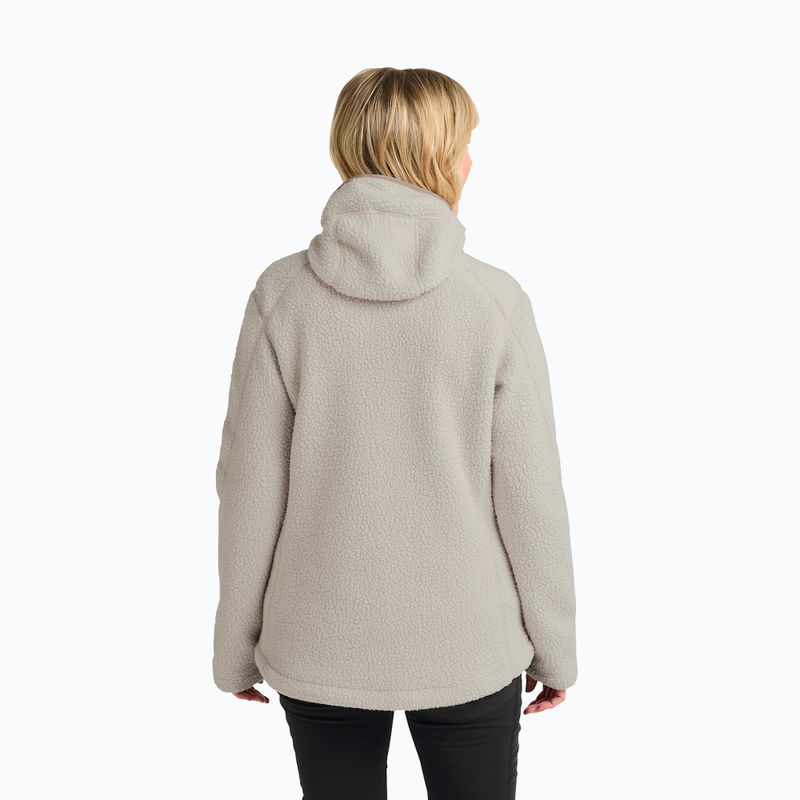 Women's fleece sweatshirt Jack Wolfskin Cradle Mountain Pile Full Zip pale sand 3