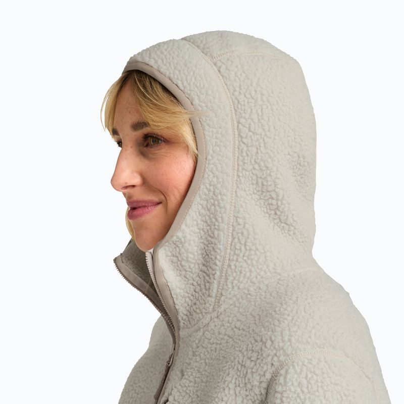 Women's fleece sweatshirt Jack Wolfskin Cradle Mountain Pile Full Zip pale sand 4