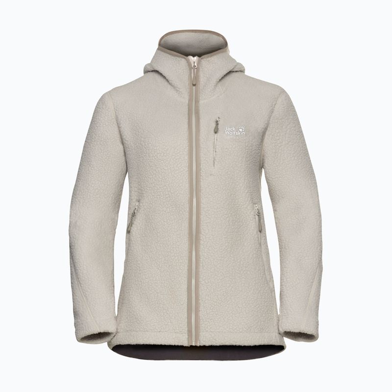 Women's fleece sweatshirt Jack Wolfskin Cradle Mountain Pile Full Zip pale sand 7