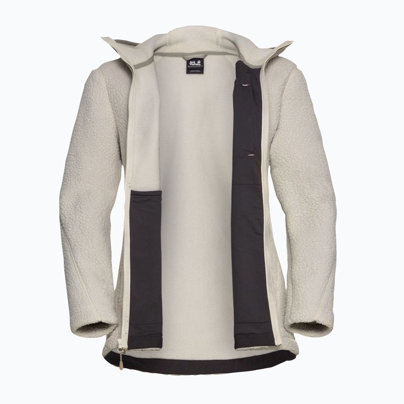 Women's fleece sweatshirt Jack Wolfskin Cradle Mountain Pile Full Zip pale sand 9