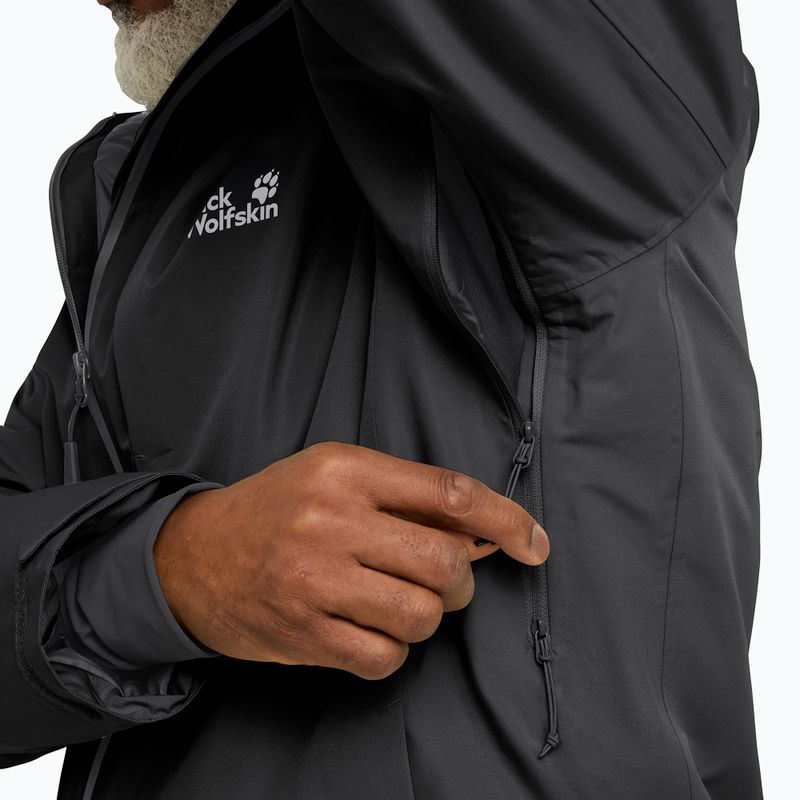 Men's down jacket Jack Wolfskin Icecape 2L Down Ins Rds black 4