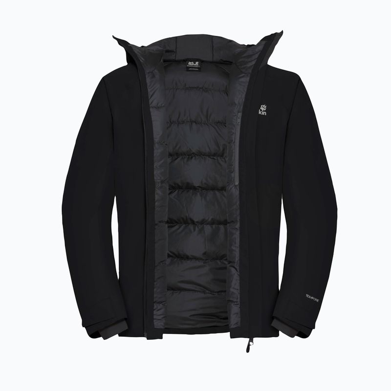 Men's rain jacket Jack Wolfskin Icecape 2L Down Ins Rds black 9