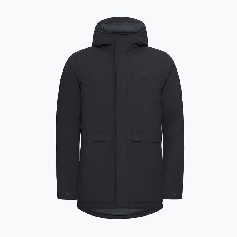 Men's insulated coat Jack Wolfskin Cold Camp Coat black 7