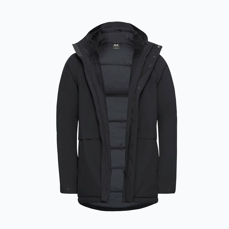 Men's insulated coat Jack Wolfskin Cold Camp Coat black 9