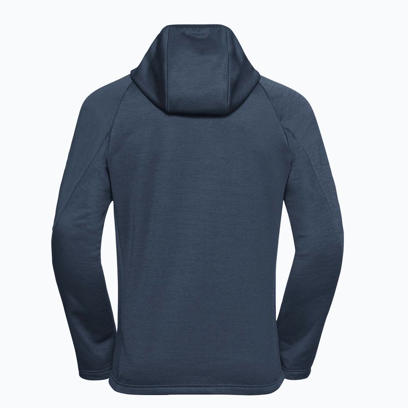 Men's trekking sweatshirt Jack Wolfskin Peak District Hooded Full Zip midnight sky 8