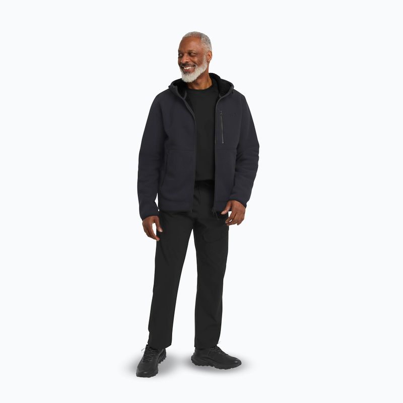 Men's trekking sweatshirt Jack Wolfskin Lake Ridge Hooded black 2