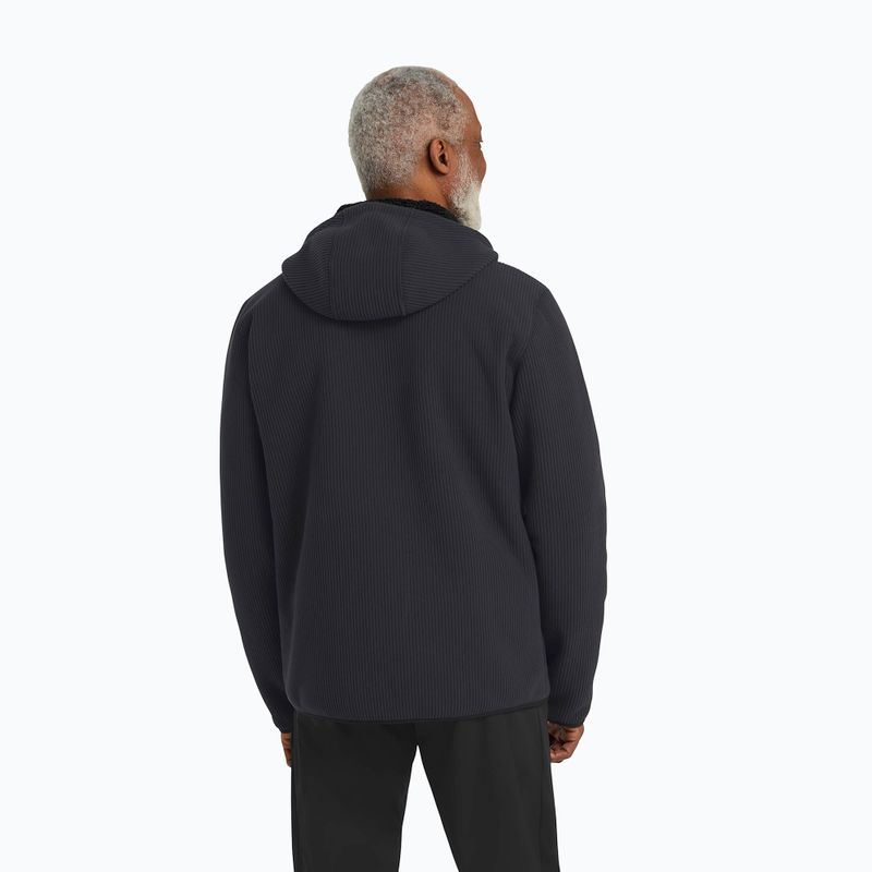Men's trekking sweatshirt Jack Wolfskin Lake Ridge Hooded black 3