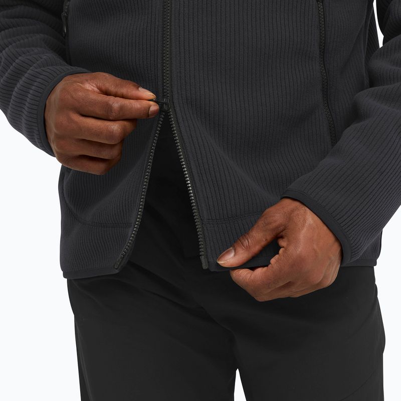 Men's trekking sweatshirt Jack Wolfskin Lake Ridge Hooded black 6