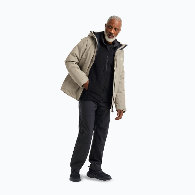 Men's rain jacket Jack Wolfskin Icecape 2L Down Ins Rds linen 2