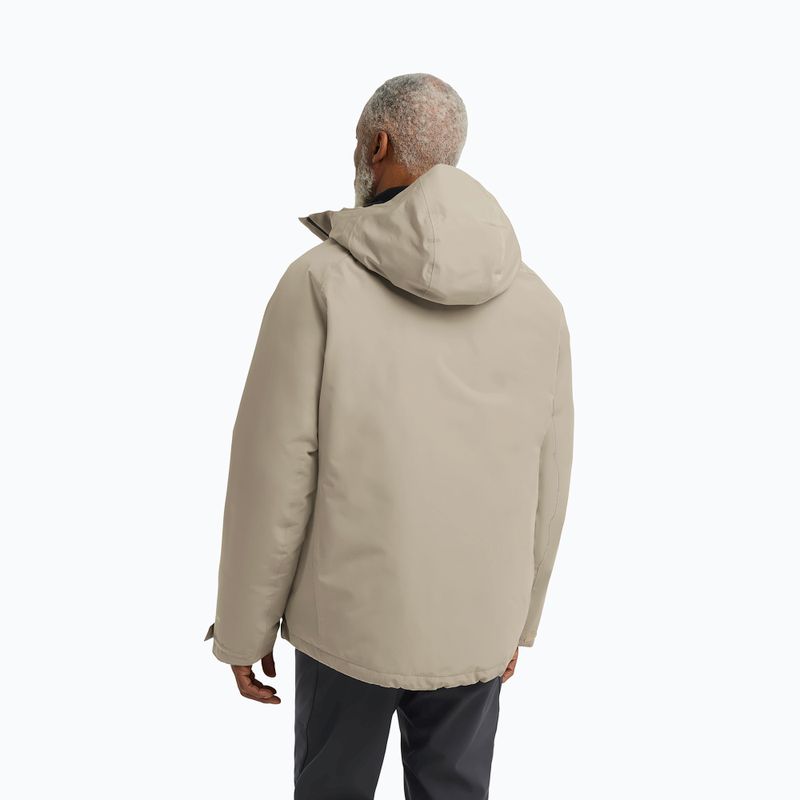 Men's rain jacket Jack Wolfskin Icecape 2L Down Ins Rds linen 3