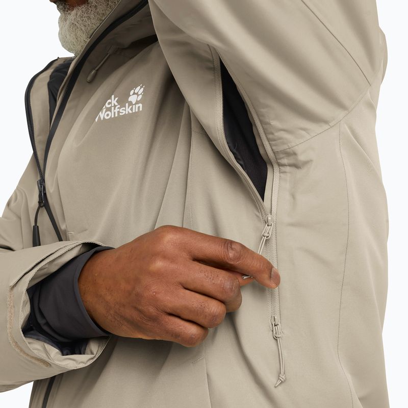 Men's down jacket Jack Wolfskin Icecape 2L Down Ins Rds linen 4