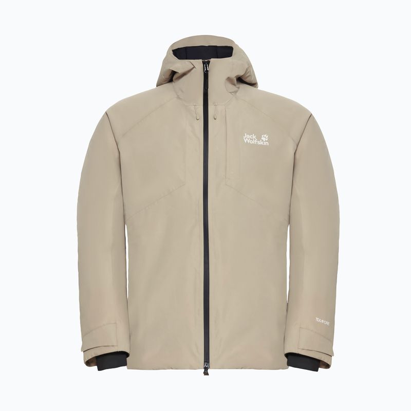 Men's rain jacket Jack Wolfskin Icecape 2L Down Ins Rds linen 7