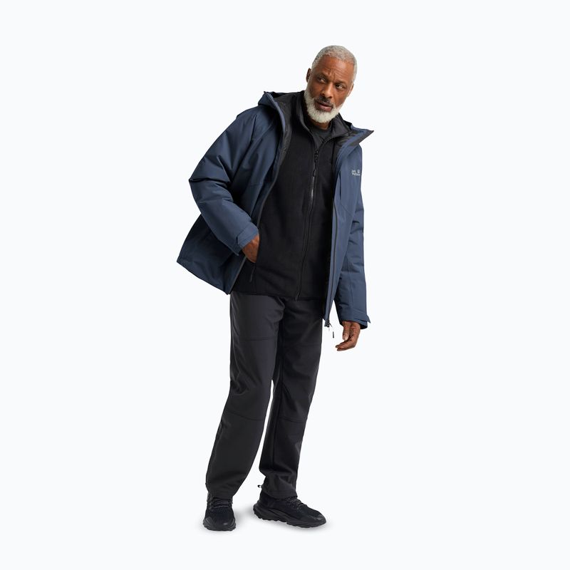 Men's rain jacket Jack Wolfskin Icecape 2L Down Ins Rds midnight sky 2