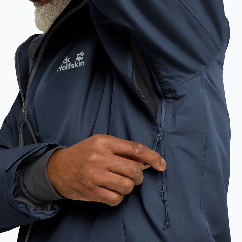 Men's down jacket Jack Wolfskin Icecape 2L Down Ins Rds midnight sky 4