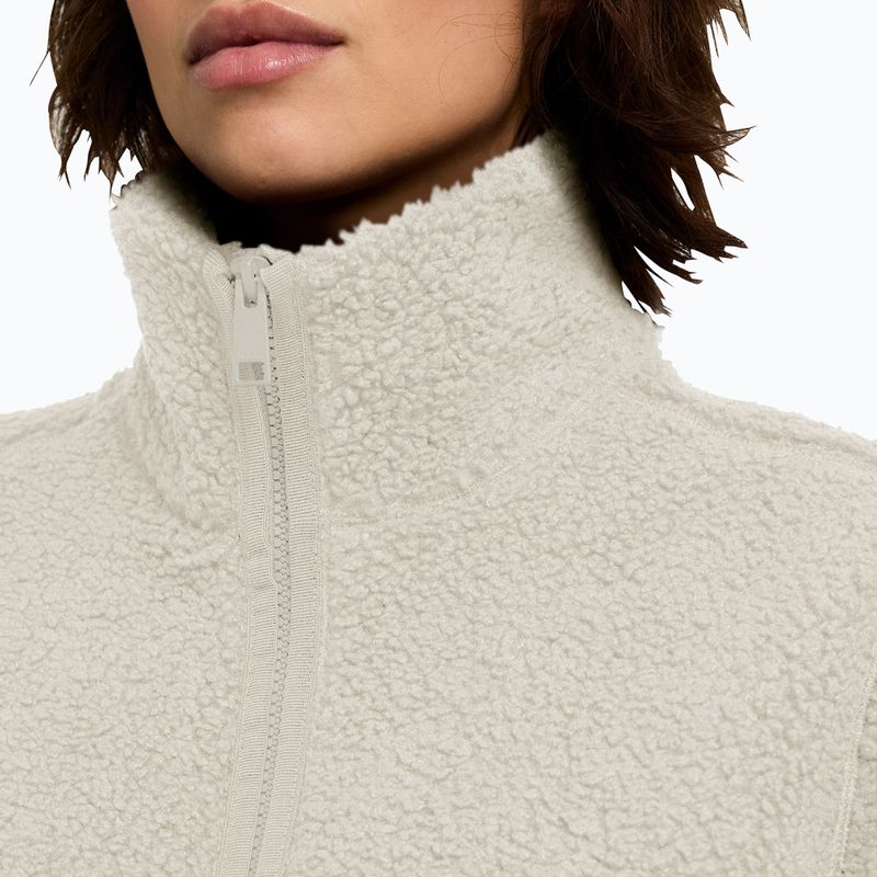 Women's trekking sweatshirt Jack Wolfskin High Curl pale sand 4