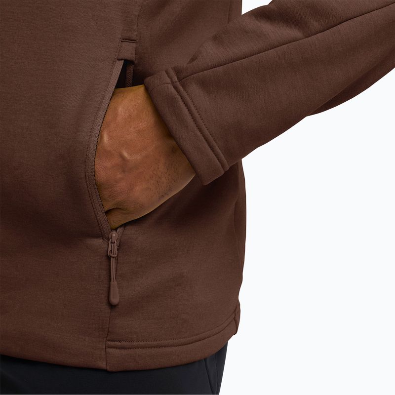 Men's trekking sweatshirt Jack Wolfskin Peak District Full Ziphot choc 6