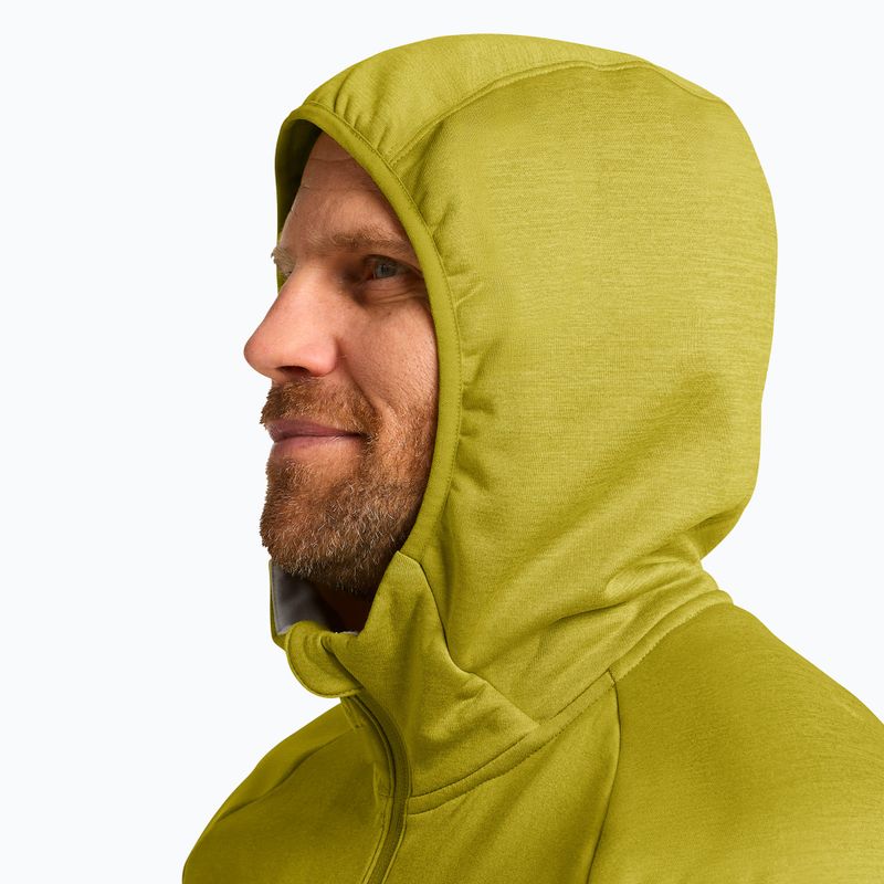 Men's trekking sweatshirt Jack Wolfskin Peak District Hooded Full Zip chartreuse 4