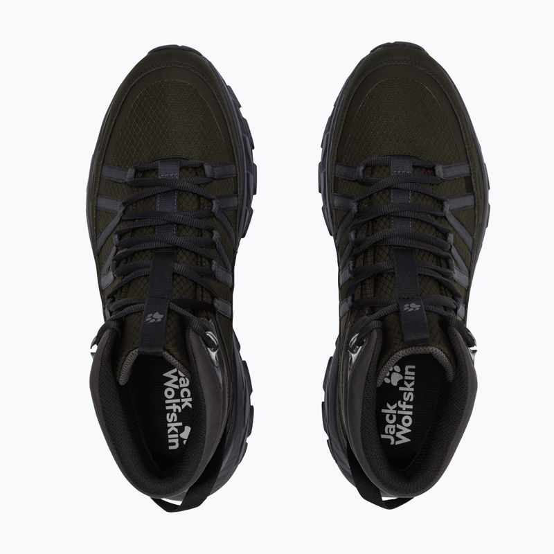 Men's hiking boots Jack Wolfskin Wild Hike Texapore Mid obsidian moss 3