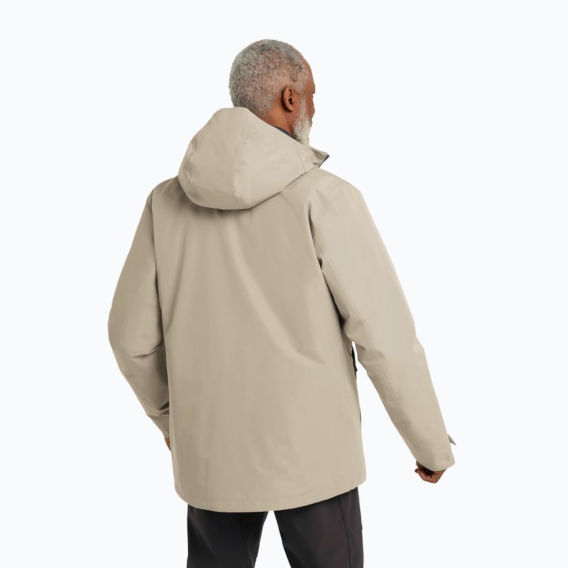 Men's 3in1 jacket Jack Wolfskin Icecape 3In1 Down Rds linen 3