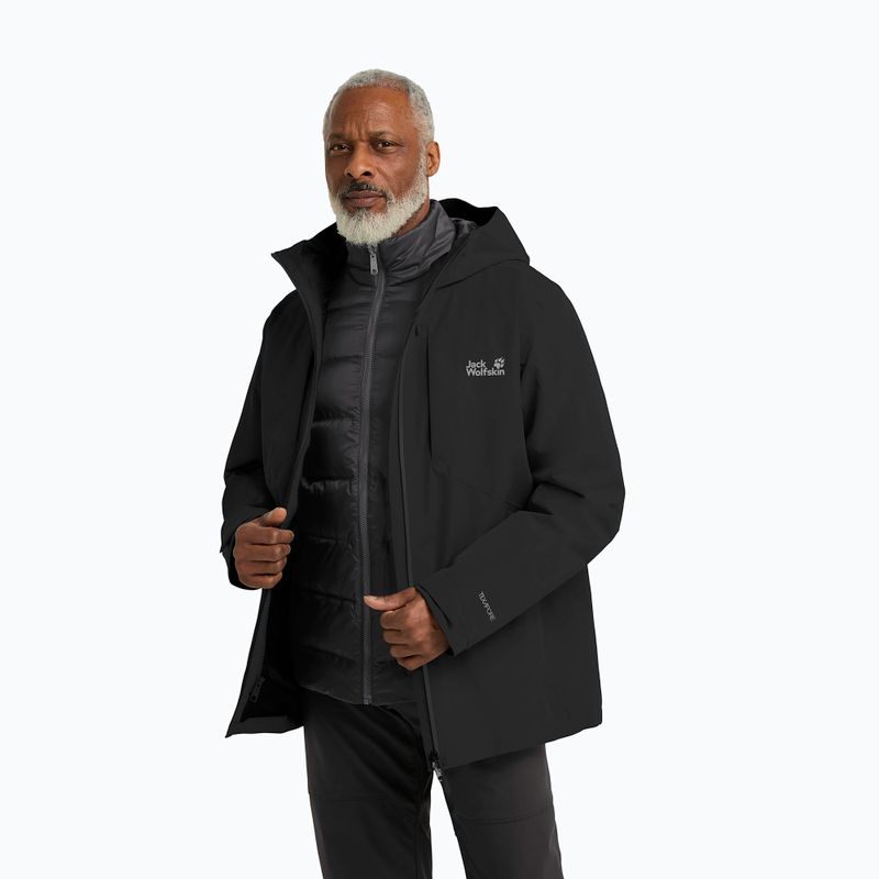 Men's 3in1 jacket Jack Wolfskin Icecape 3In1 Down Rds black 4