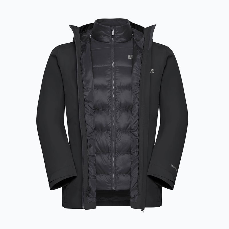 Men's 3in1 jacket Jack Wolfskin Icecape 3In1 Down Rds black 12