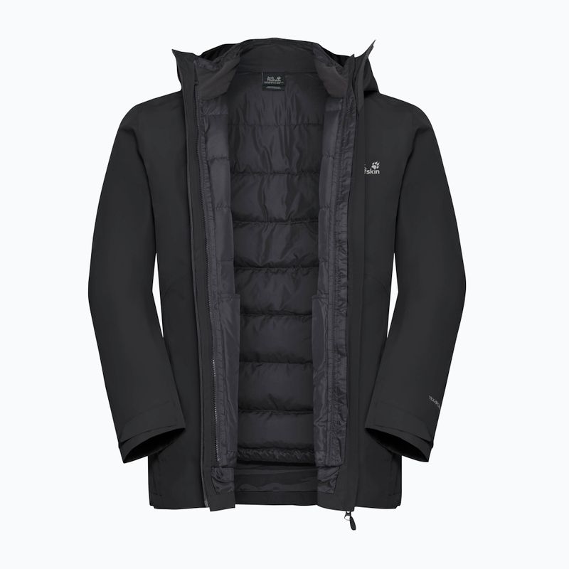 Men's 3in1 jacket Jack Wolfskin Icecape 3In1 Down Rds black 13