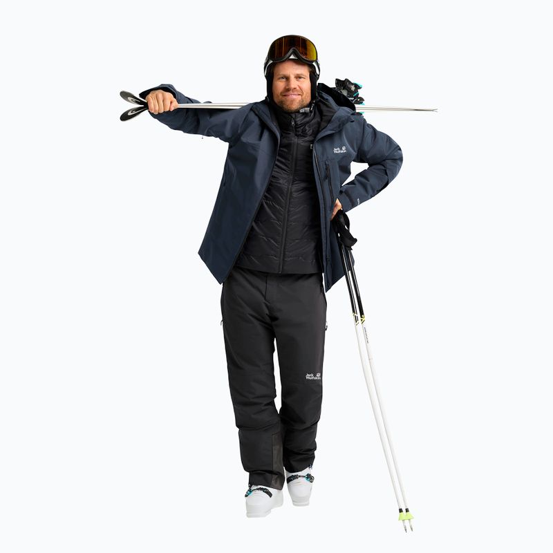 Men's ski trousers Jack Wolfskin Flowline 2L Ins black 2