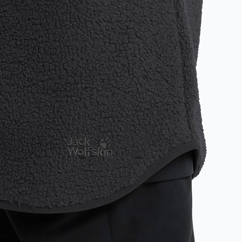 Women's trekking sweatshirt Jack Wolfskin High Curl Coat black 6