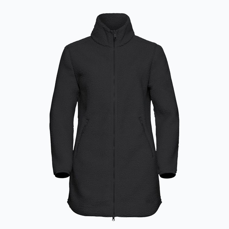 Women's trekking sweatshirt Jack Wolfskin High Curl Coat black 7
