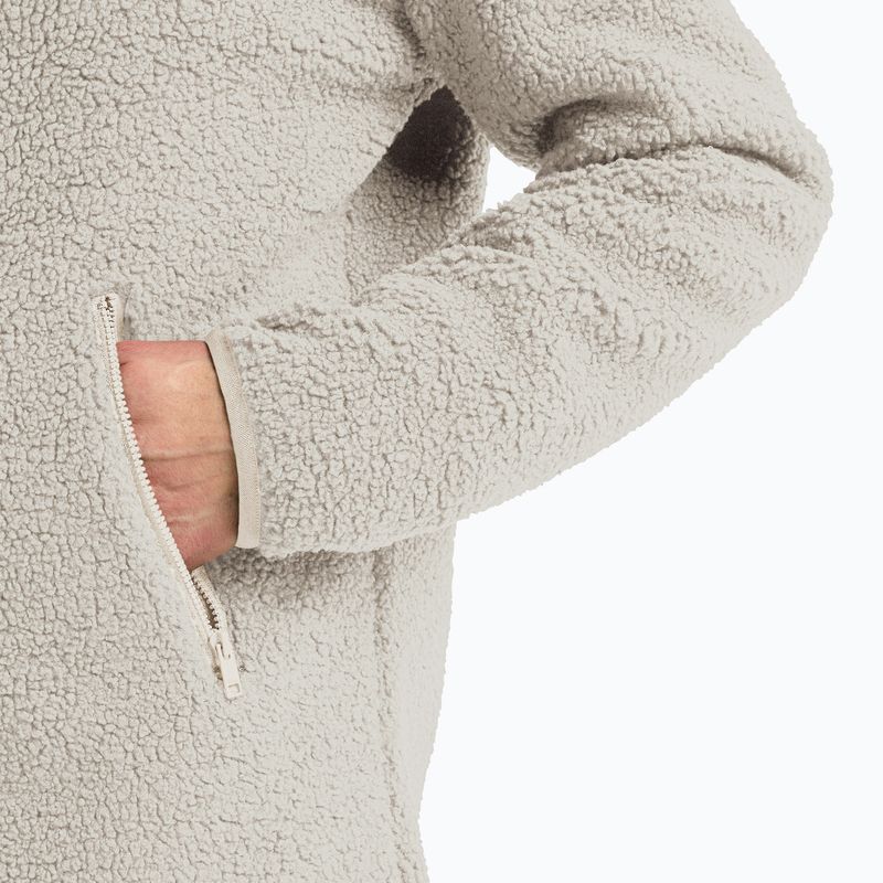 Women's trekking sweatshirt Jack Wolfskin High Curl Coat pale sand 4