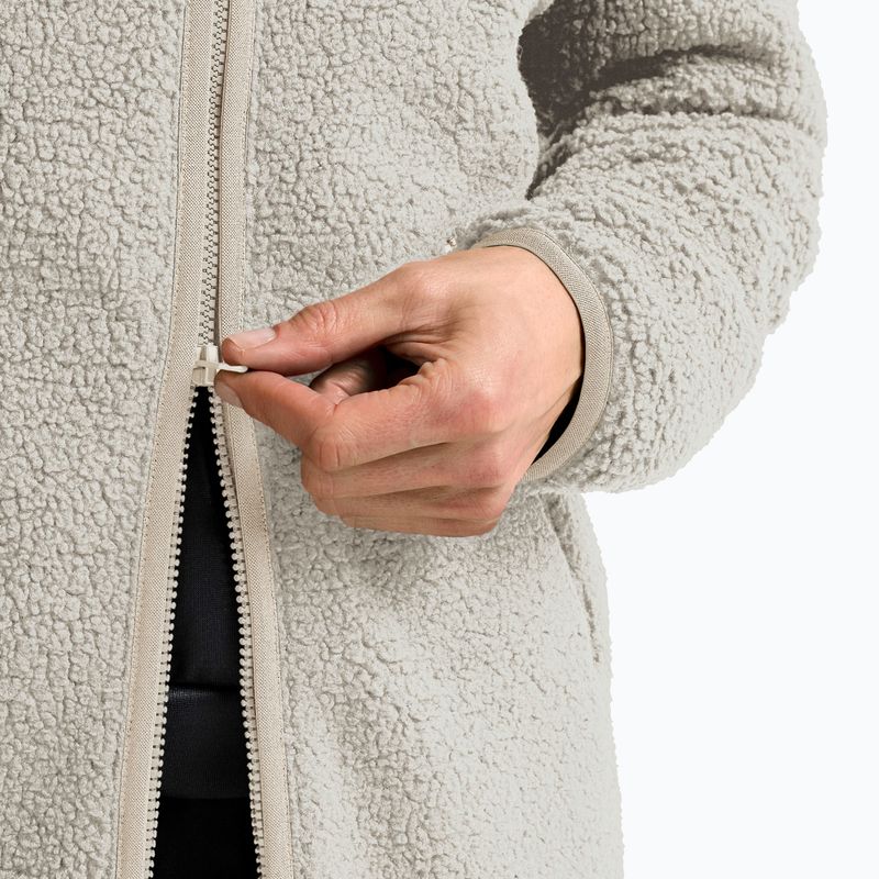 Women's trekking sweatshirt Jack Wolfskin High Curl Coat pale sand 5