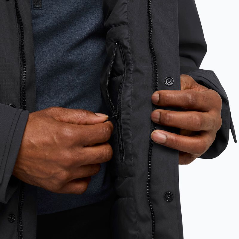 Men's rain jacket Jack Wolfskin Canyon Shield Parka black 6