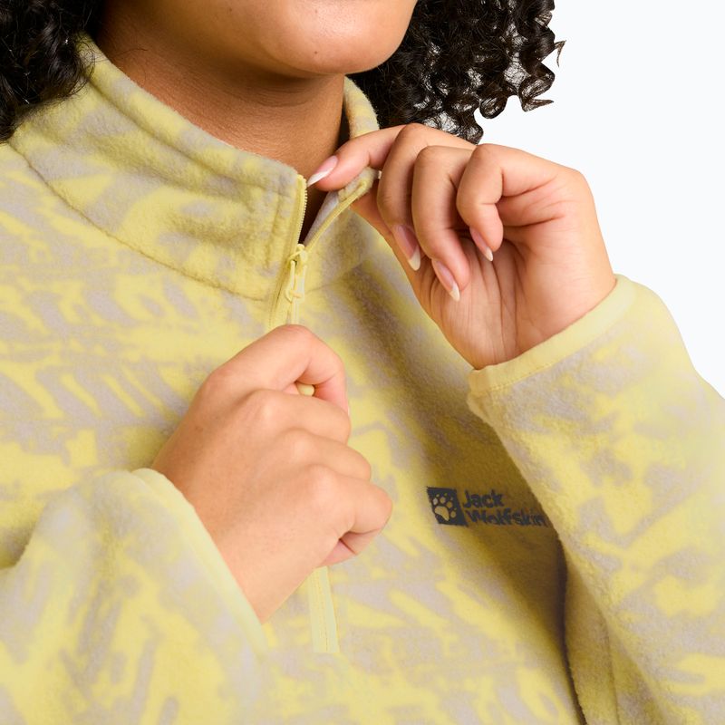 Women's trekking sweatshirt Jack Wolfskin Big Sky Half Zip lemon ice 3
