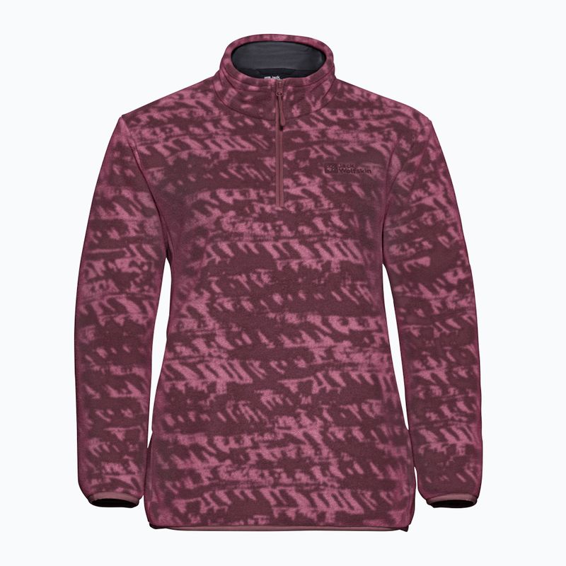 Women's trekking sweatshirt Jack Wolfskin Big Sky Half Zip raisin 7